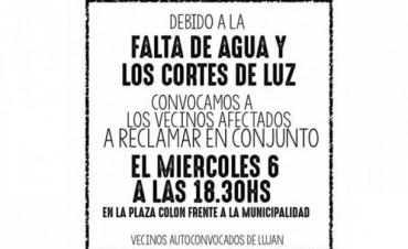 Vecinos reclaman por los cortes del luz y agua