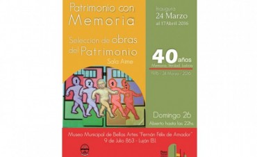 Muestra en el Museo de Bellas Artes en el marco del Día de la Memoria por la verdad y la Justicia
