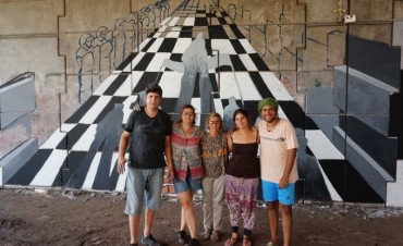 Se inauguró el Mural por los Derechos Humanos en el Puente Libertad
