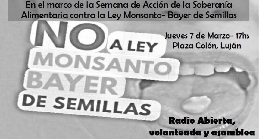Actividad contra la nueva Ley de Semillas