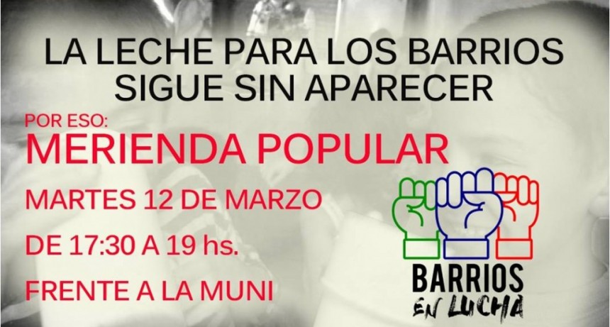 Merienta popular ante la falta de leche