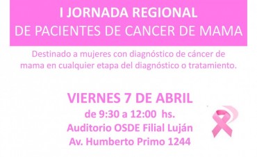 Se realizará la primer jornada de pacientes con cáncer de mama