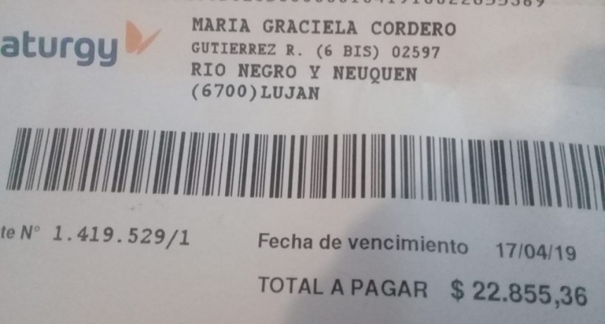 Nueva factura impagable para El Rinconcito