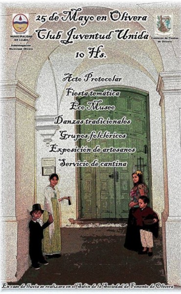 Fiesta temática por el 25 de Mayo en Olivera