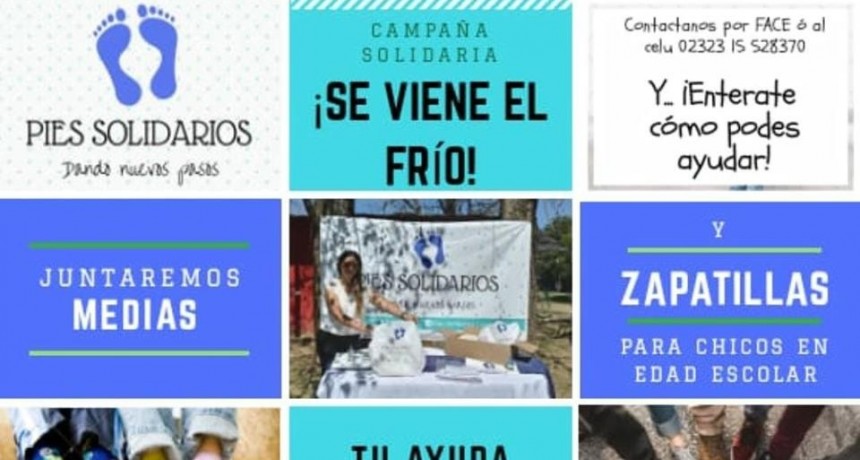 "Pies Solidarios" realiza campaña por el frío