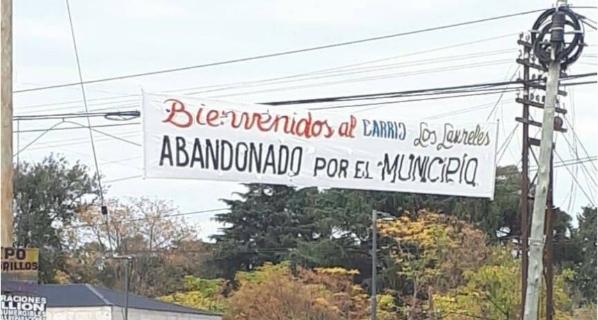 Denuncian abandono del barrio Los Laureles