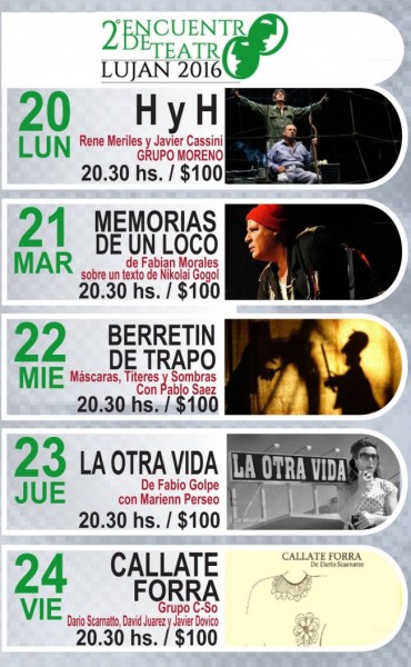 Comenzó el segundo encuentro de teatro en Luján