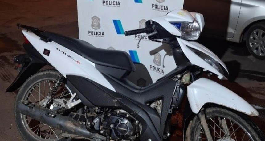 Las motos protagonizaron varios hechos en los &uacute;ltimos d&iacute;as