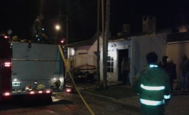 Se incendió una vivienda en el barrio Sarmiento