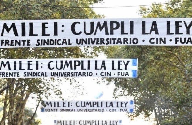  Paro de CONADUH: "Van 300 d&iacute;as con Milei incumpliendo la Ley de Financiamiento Universitario"
