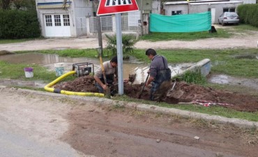 Rotura de un caño de agua potable