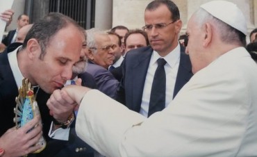 Silvio Klein estuvo con el Papa Francisco y le llevó su proyecto para Luján