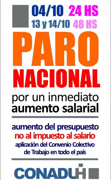 Paran los docentes universitarios este martes