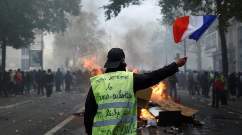 Protestas en Par&iacute;s y el contagio al resto de Europa
