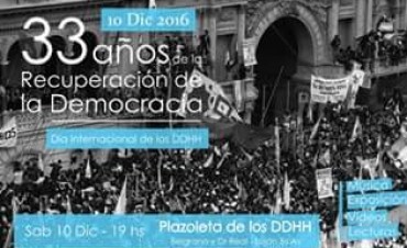 Celebrarán 33 años de Democracia