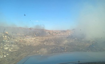 "Prendieron fuego 700 metros de basura con combustible"